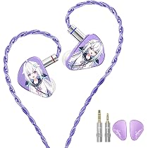 Amazon.co.jp: CVJ 海藍星の夢&NOZOMI （紫） IEM イヤホン 有線/2DD+